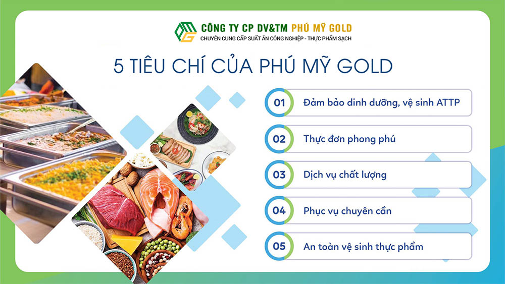 cung cấp suất ăn công nghiệp Phú Mỹ Gold