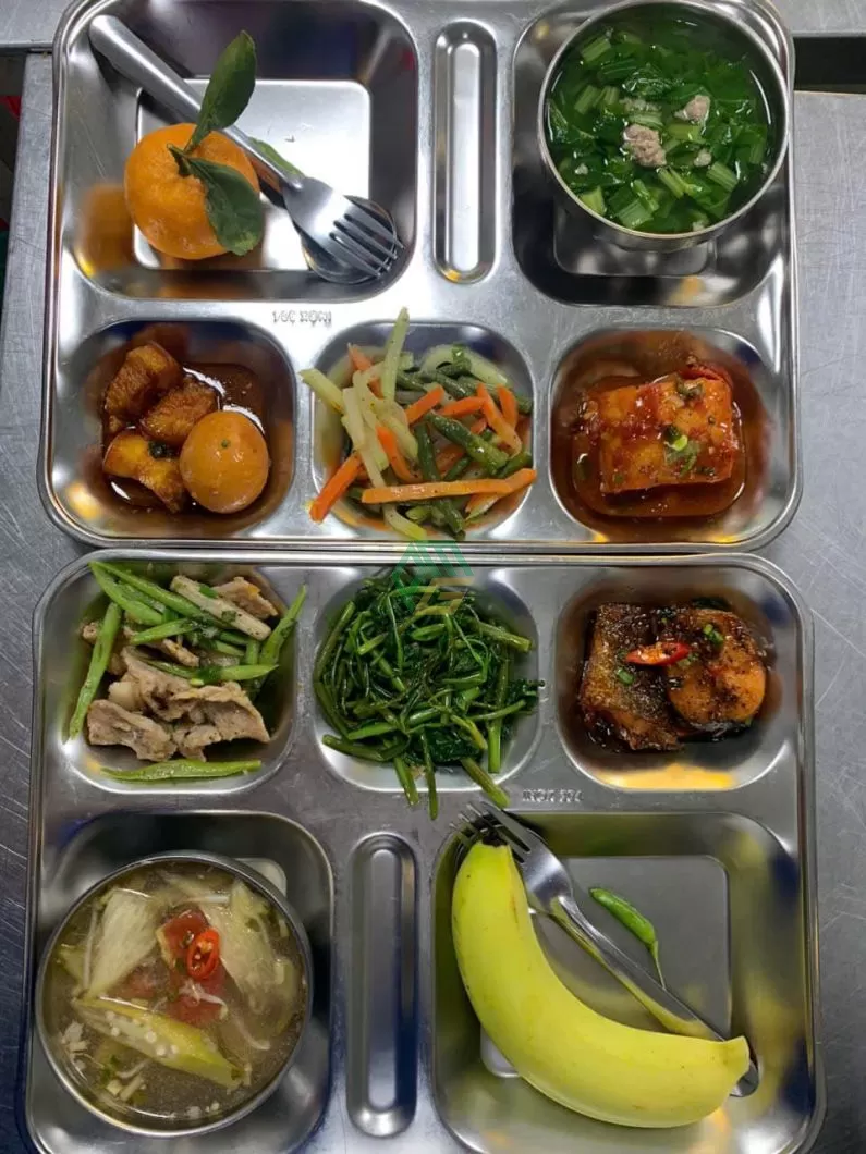 suất ăn công nghiệp 25k tại Nhơn Trạch- Đồng Nai