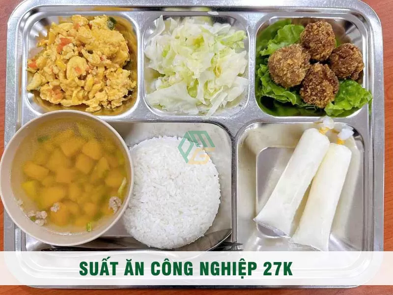 Suất ăn công nghiệp 27k tại Bà Rịa