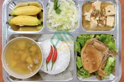Thực đơn suất ăn công nghiệp 30k tại nhơn trạch Đồng Nai
