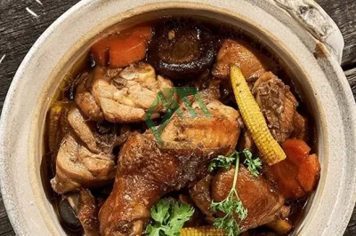 Cách làm món gà nấu nấm đông cô bổ dưỡng