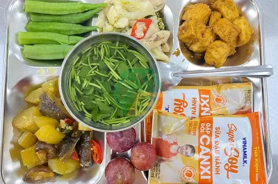 Chế độ dinh dưỡng cân đối cho người lao động trong suất ăn công nghiệp