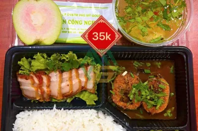 Suất ăn công nghiệp 35k tại Nhơn Trạch - Đồng Nai